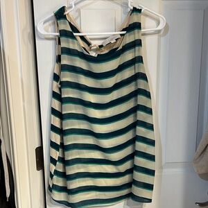 LOFT Sleeveless Striped Top - M